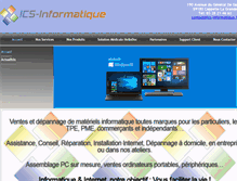 Tablet Screenshot of ics-informatique.fr